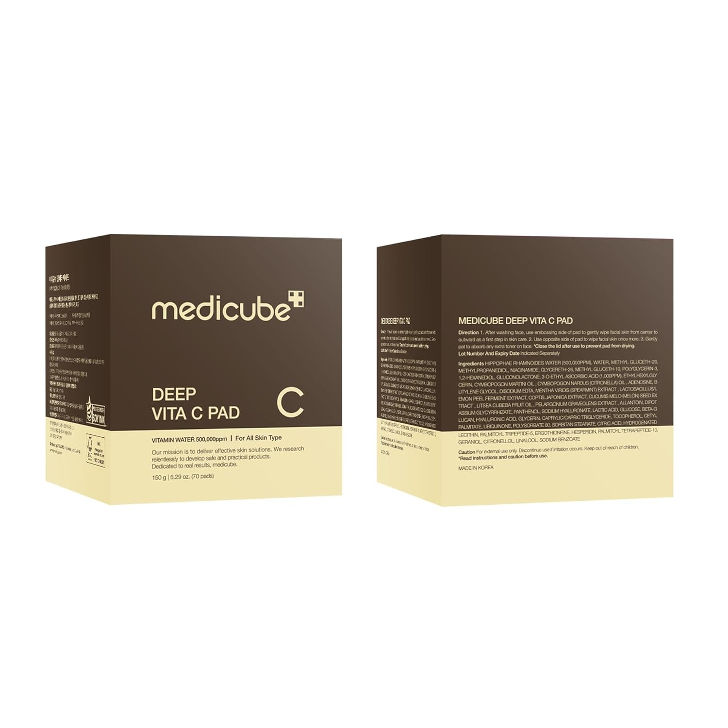 Deep Vita C Facial Toner Pad